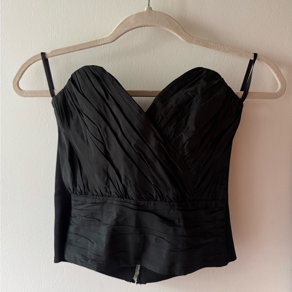 Herve Léger Black Women's Corset Top